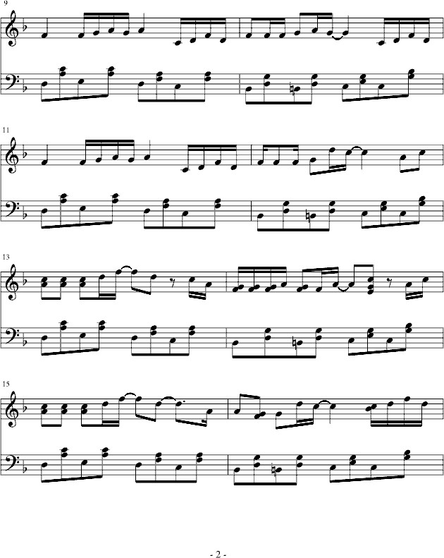 吻别-(正式原调版)钢琴曲谱（图2）
