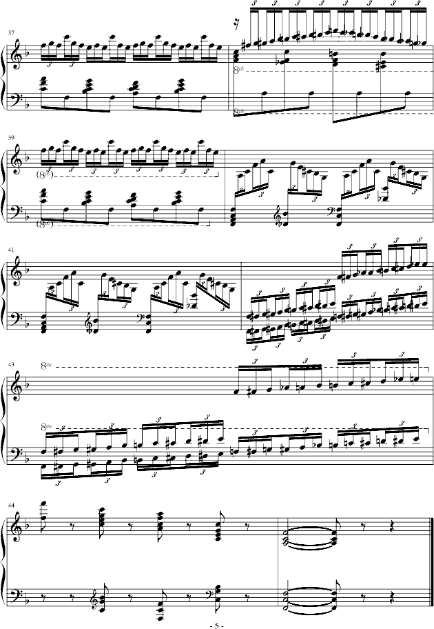 练习曲Op.72 No.6钢琴曲谱（图5）