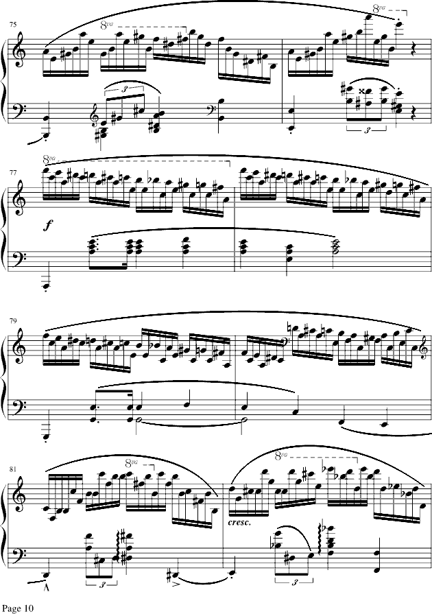 肖邦冬风练习曲-戈原版钢琴曲谱（图10）