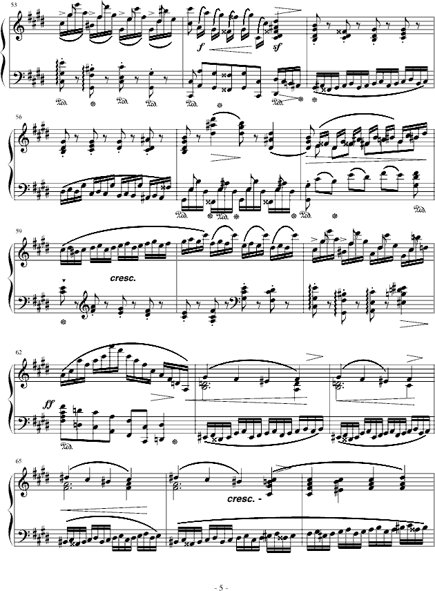 练习曲Op.10 No.4(原版）钢琴曲谱（图5）