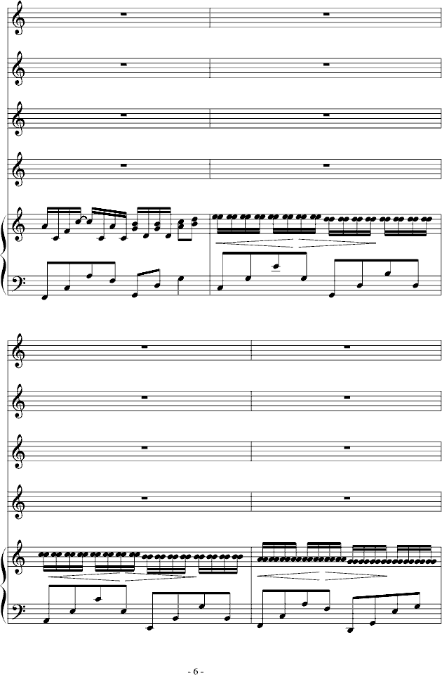 野蛮女友-(总谱)canon钢琴曲谱（图6）