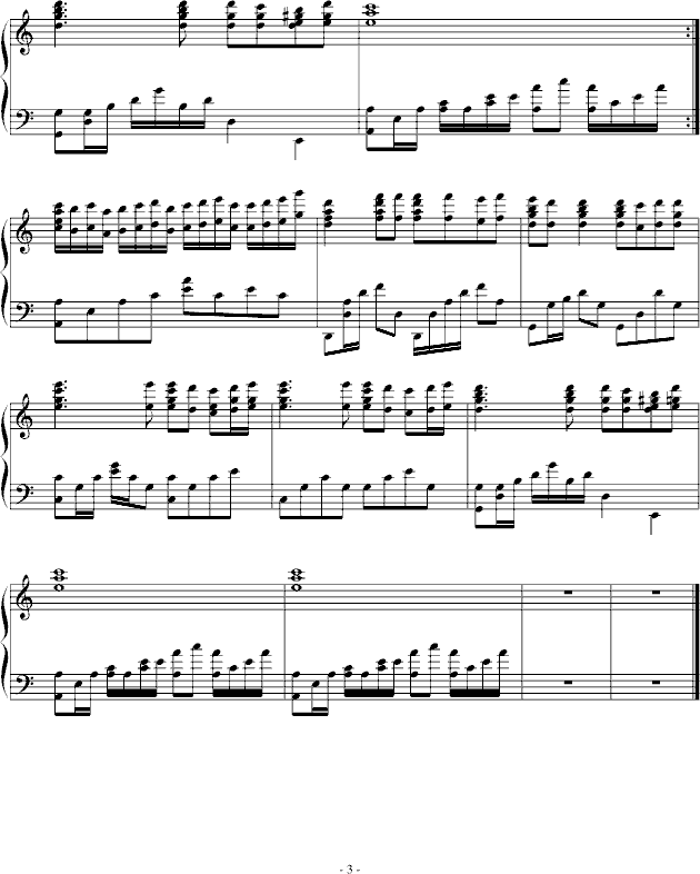 冷雨夜钢琴曲谱（图3）