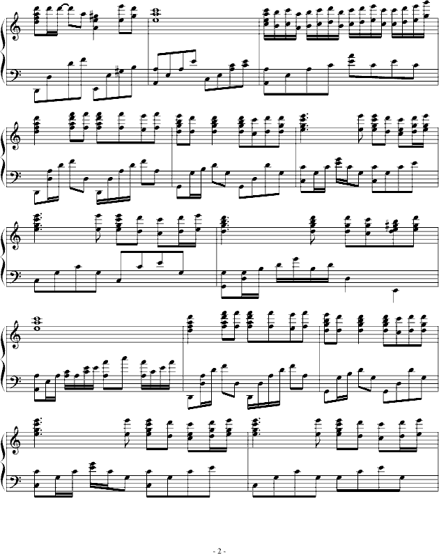 冷雨夜钢琴曲谱（图2）