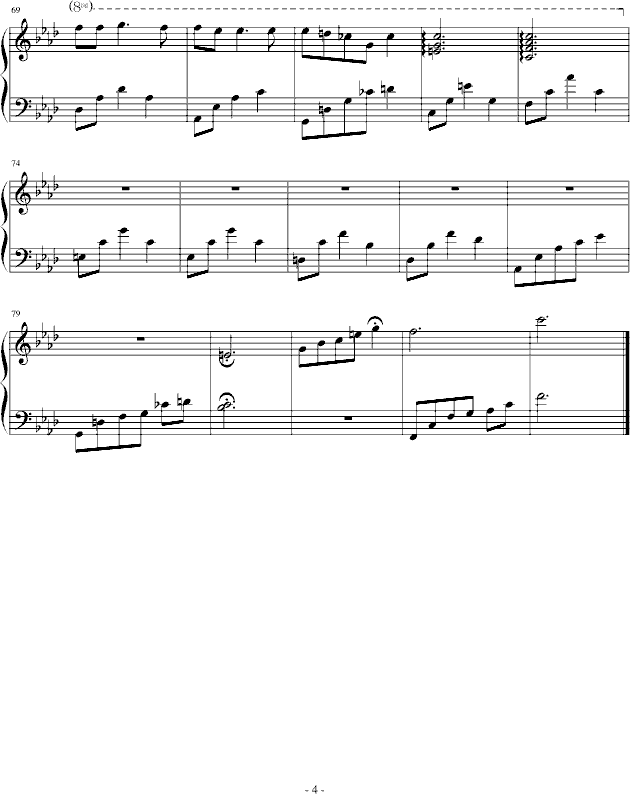 深蓝的泪钢琴曲谱（图4）