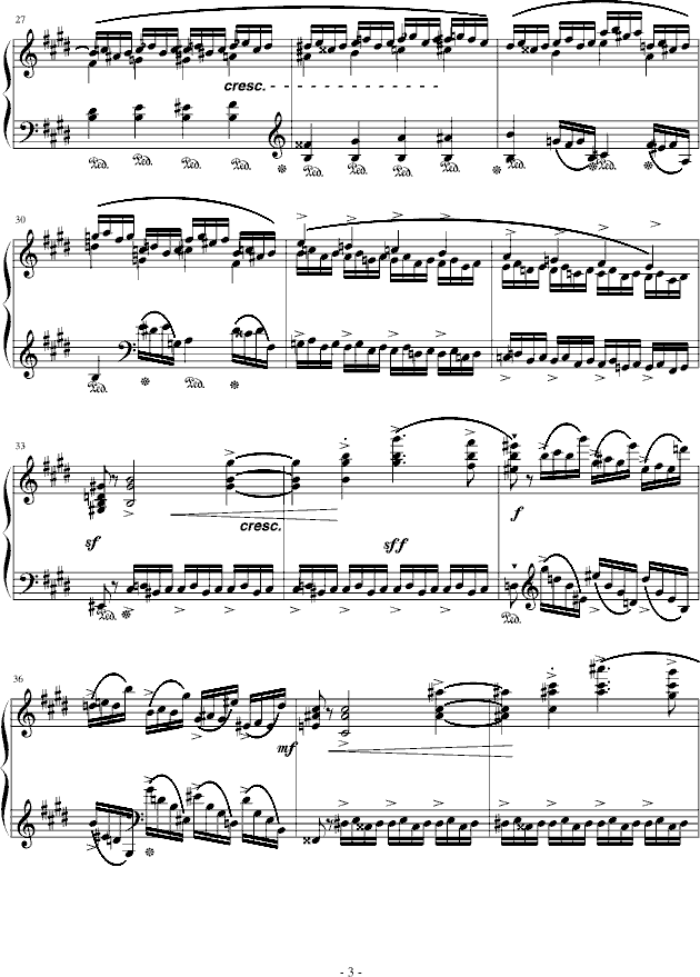练习曲Op.10 No.4(原版）钢琴曲谱（图3）