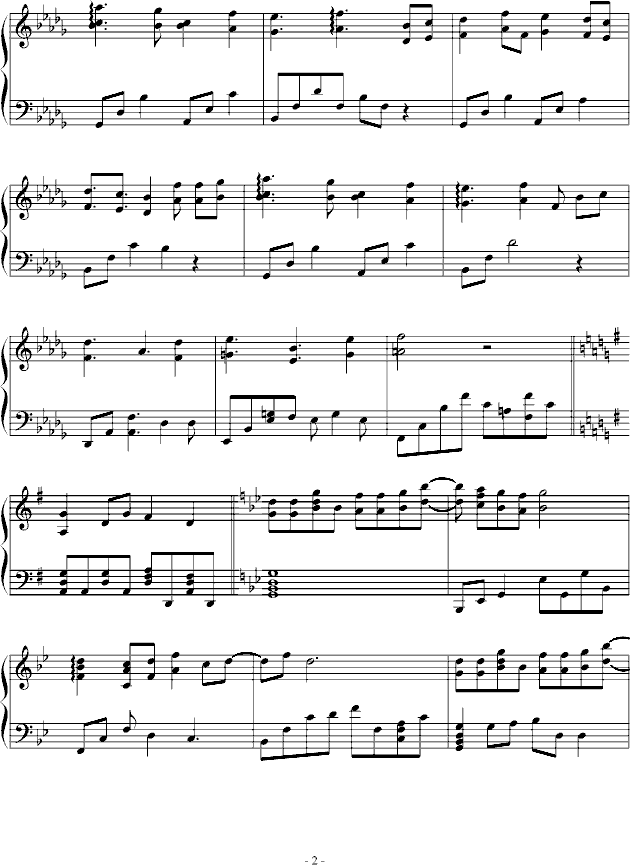 高达SEED-D主题曲ignited钢琴版钢琴曲谱（图2）