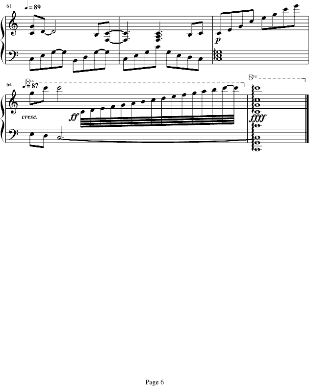 回忆起从前钢琴曲谱（图6）