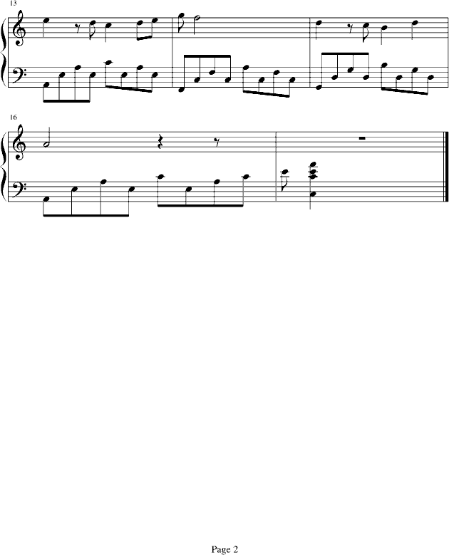 .深秋の離別.钢琴曲谱（图2）