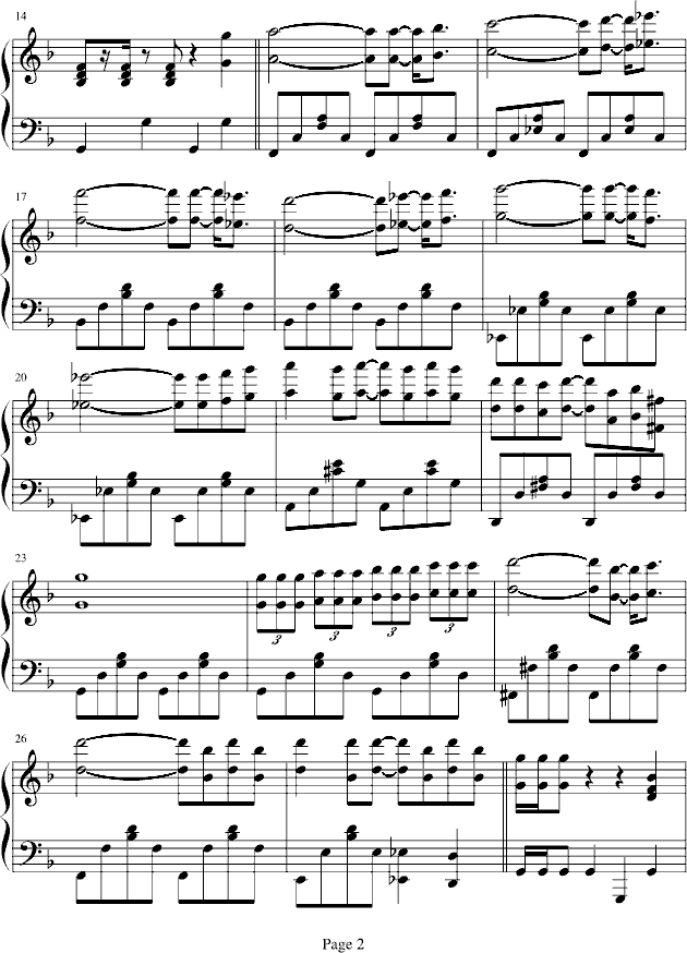 托卡塔曲钢琴曲谱（图2）