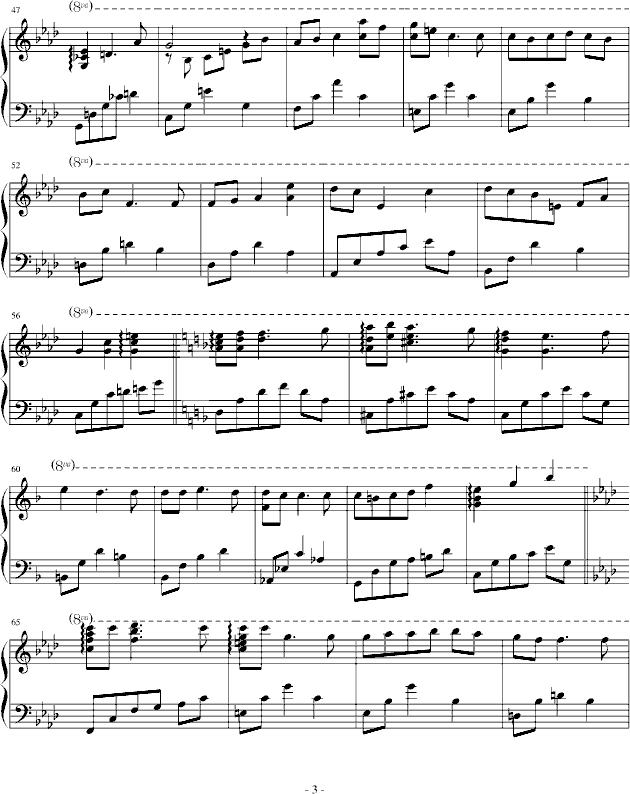深蓝的泪钢琴曲谱（图3）