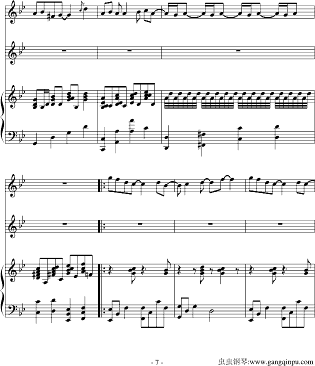 反方向的钟-（伴奏）钢琴曲谱（图7）
