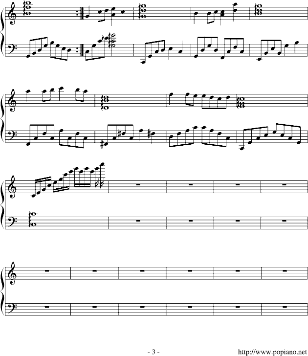 最初的温情钢琴曲谱（图3）
