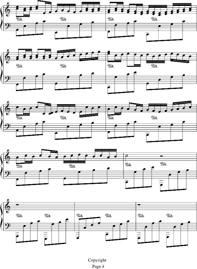 卡农-（情感100%）钢琴曲谱（图4）
