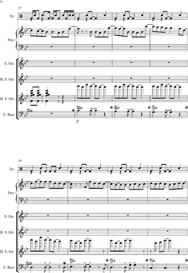 浪漫手机-总谱版钢琴曲谱（图4）