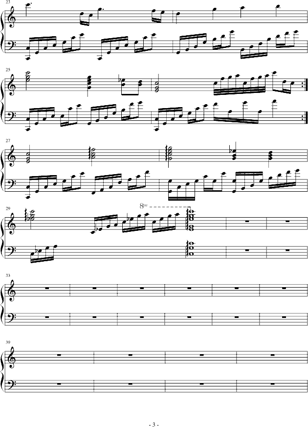 心语钢琴曲谱（图3）