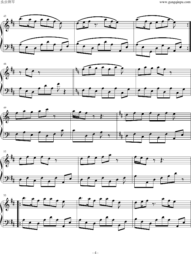 樱花草钢琴曲谱（图4）