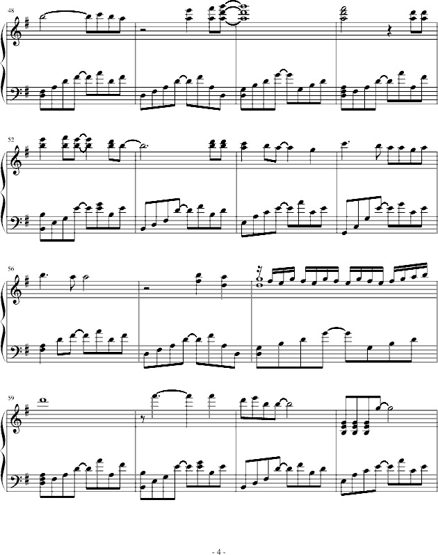 不再犹豫钢琴曲谱（图4）