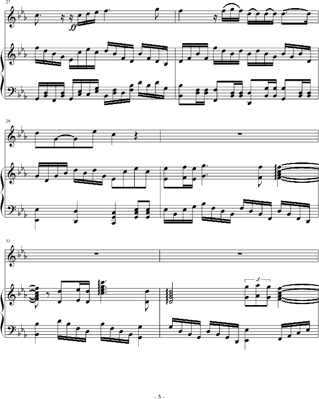 我们的冬季钢琴曲谱（图5）