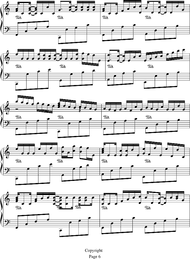 卡农-（情感100%）钢琴曲谱（图6）