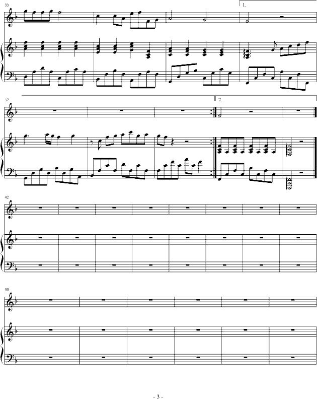 菊花台-(弹唱)--简易钢琴曲谱（图3）