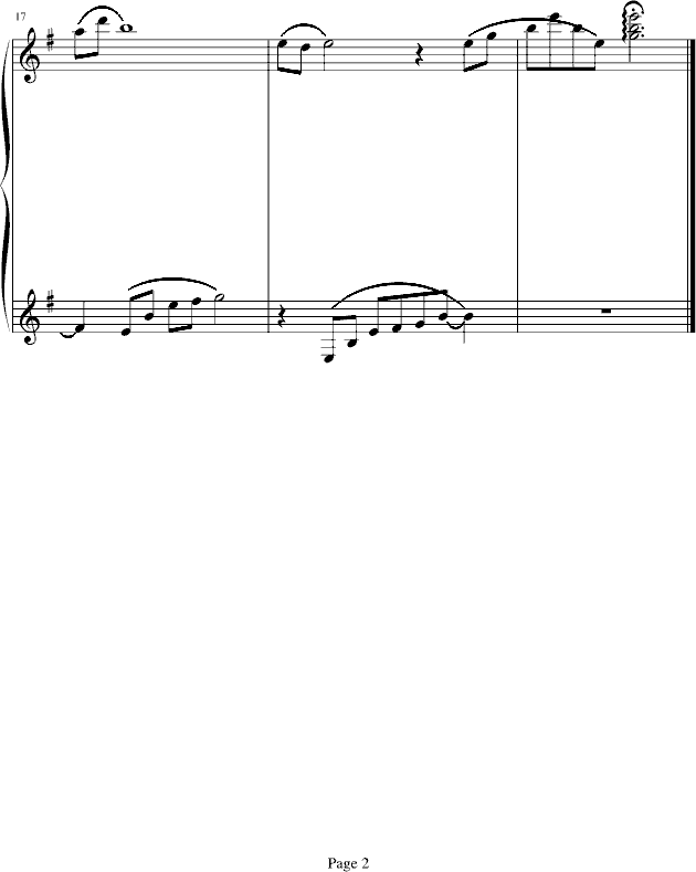 傷痕钢琴曲谱（图2）