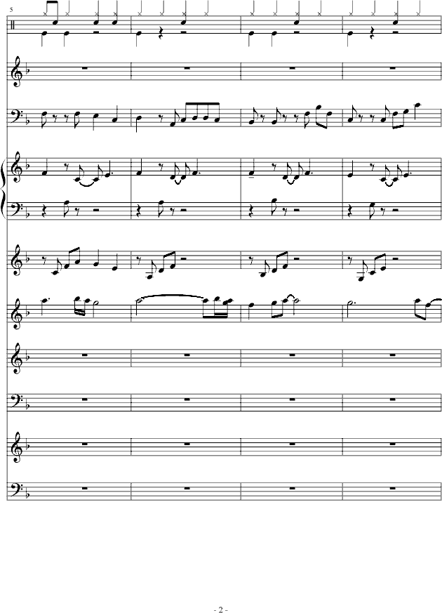 欧若拉-总谱钢琴曲谱（图2）