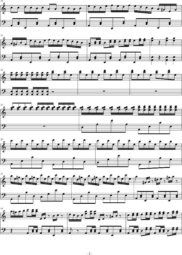 精灵之舞钢琴曲谱（图2）
