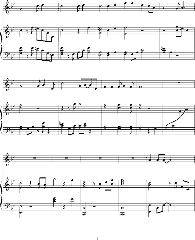 用心良苦-弹唱钢琴曲谱（图4）