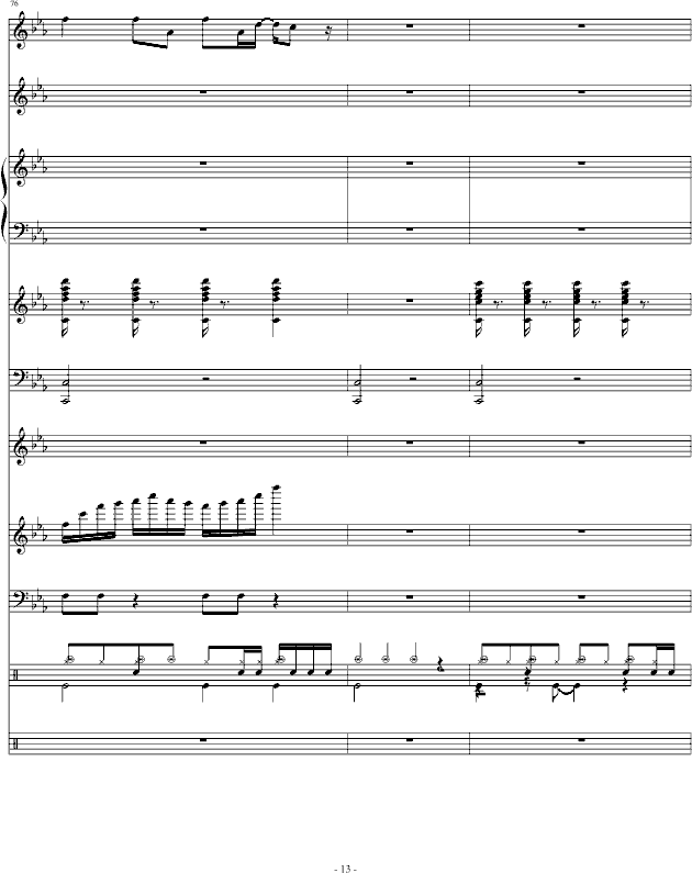 暗斗-总谱钢琴曲谱（图13）