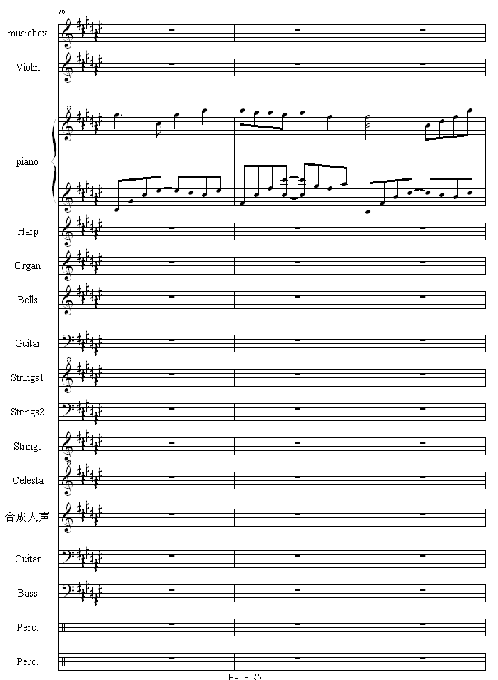 流莺的归属钢琴曲谱（图25）