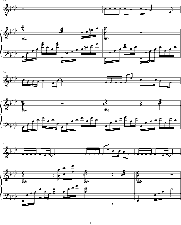 来生缘-弹唱钢琴曲谱（图6）
