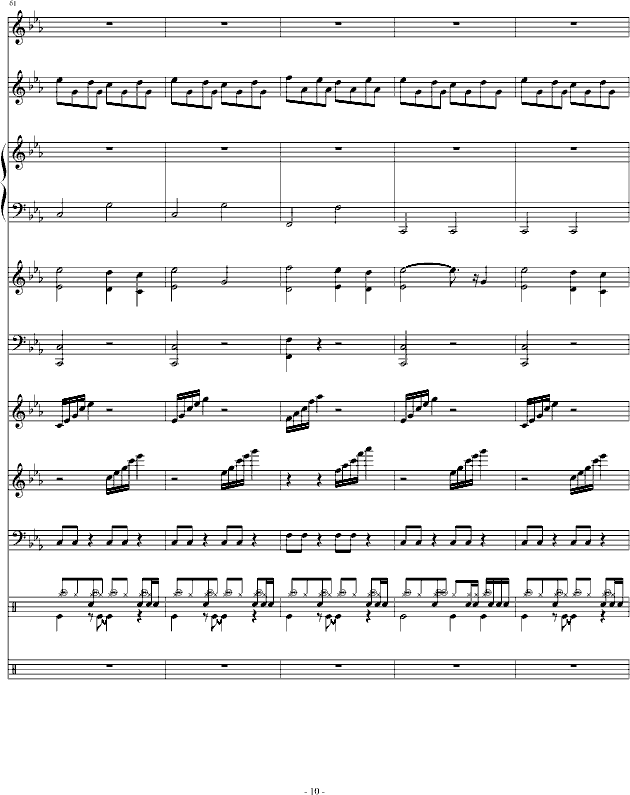 暗斗-总谱钢琴曲谱（图10）
