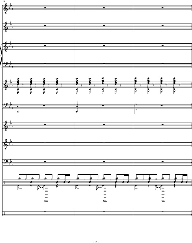 暗斗-总谱钢琴曲谱（图15）