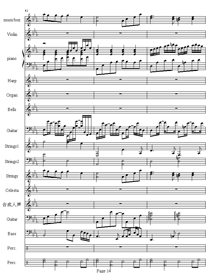 流莺的归属钢琴曲谱（图14）