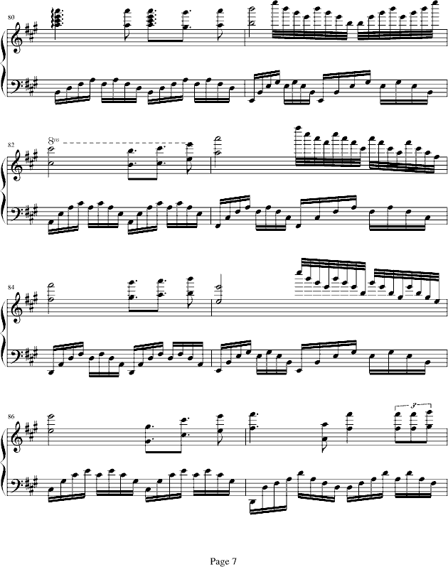 浅蓝色的爱情钢琴曲谱（图7）