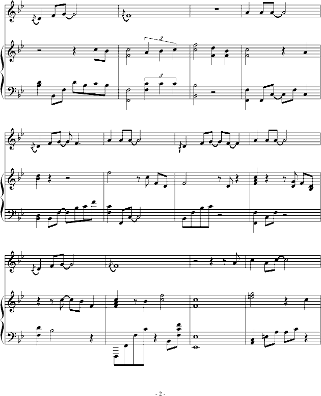 用心良苦-弹唱钢琴曲谱（图2）