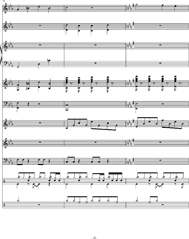 暗斗-总谱钢琴曲谱（图18）