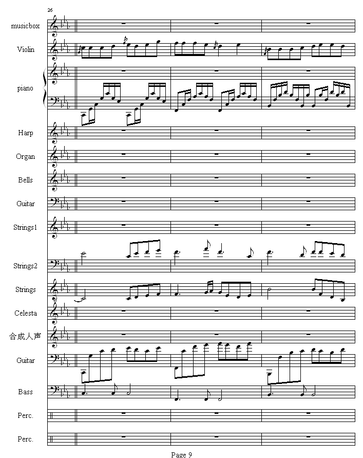 流莺的归属钢琴曲谱（图9）