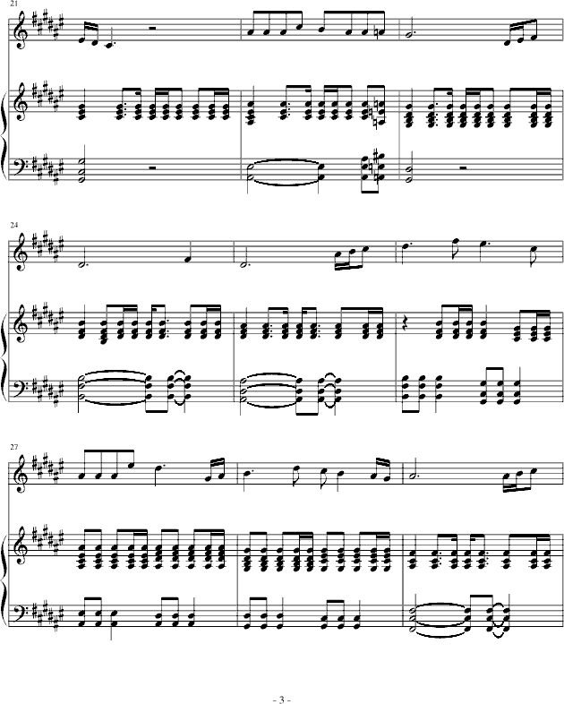 旅行钢琴曲谱（图3）
