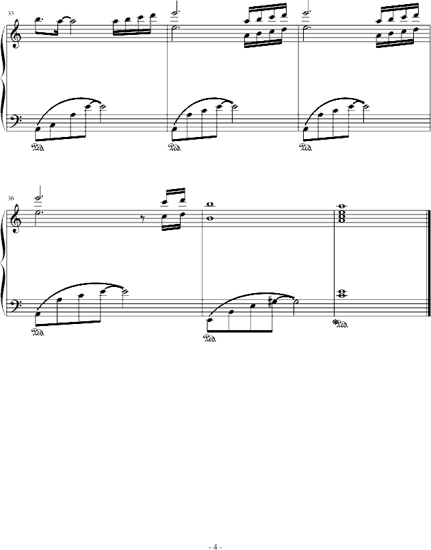 天亮了-幸福版钢琴曲谱（图4）
