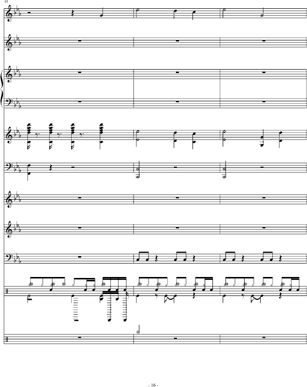暗斗-总谱钢琴曲谱（图16）
