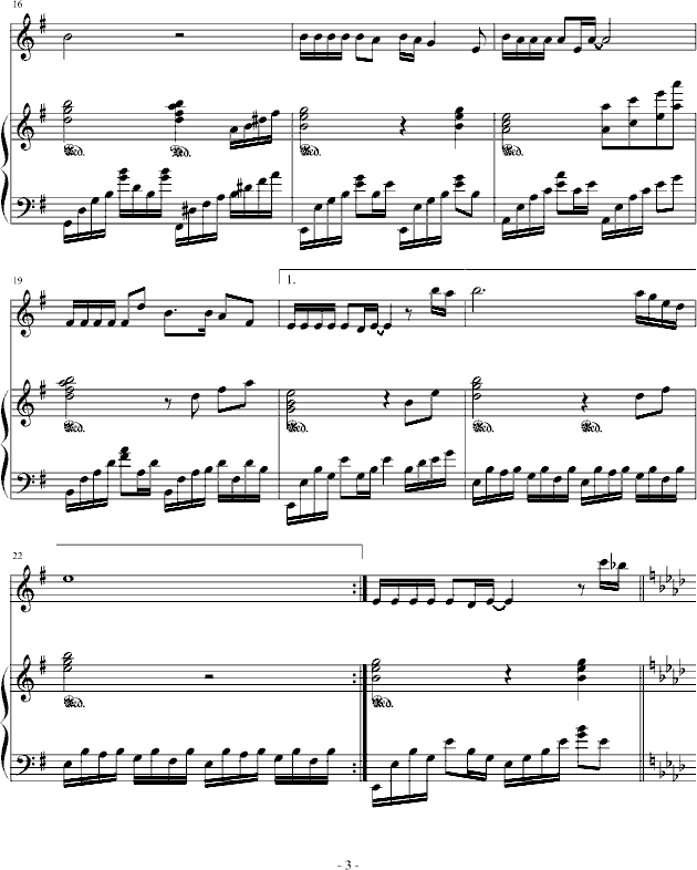 来生缘-弹唱钢琴曲谱（图3）