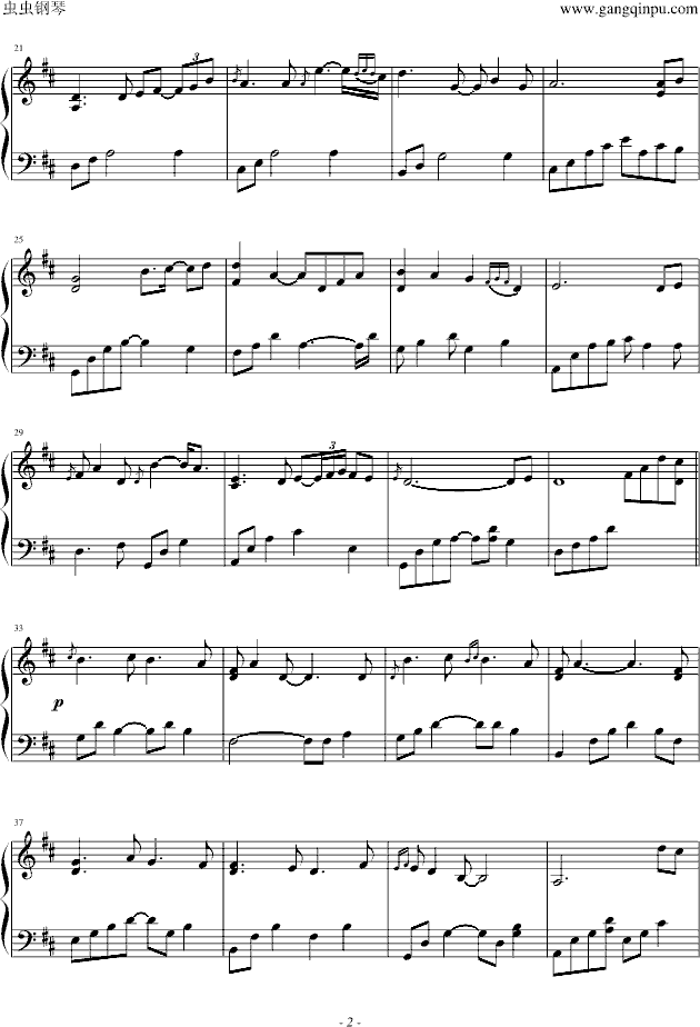Night Blossom钢琴曲谱（图2）