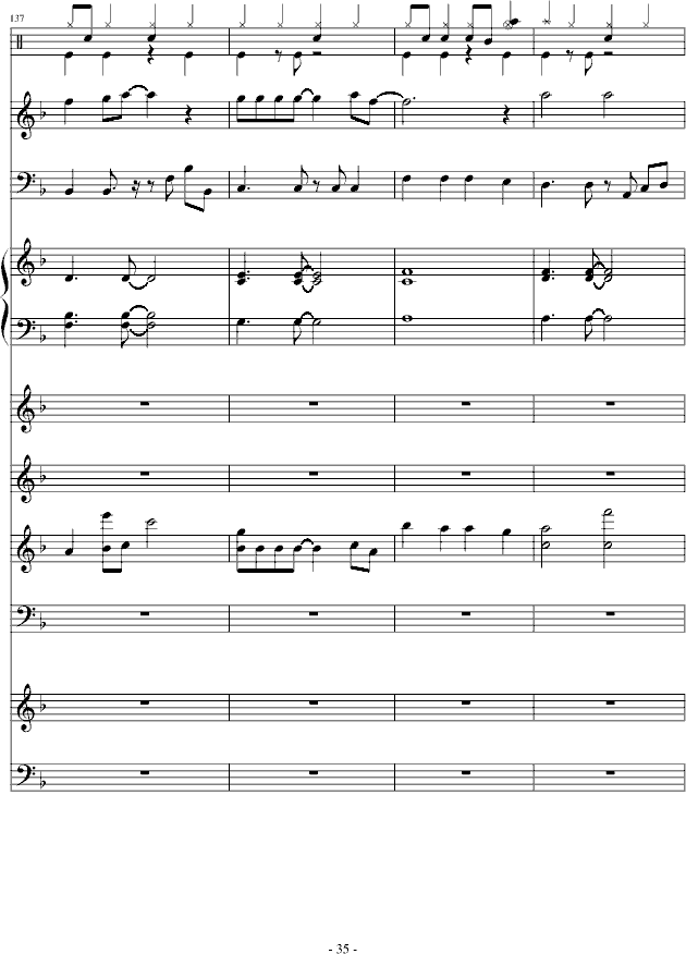 欧若拉-总谱钢琴曲谱（图35）