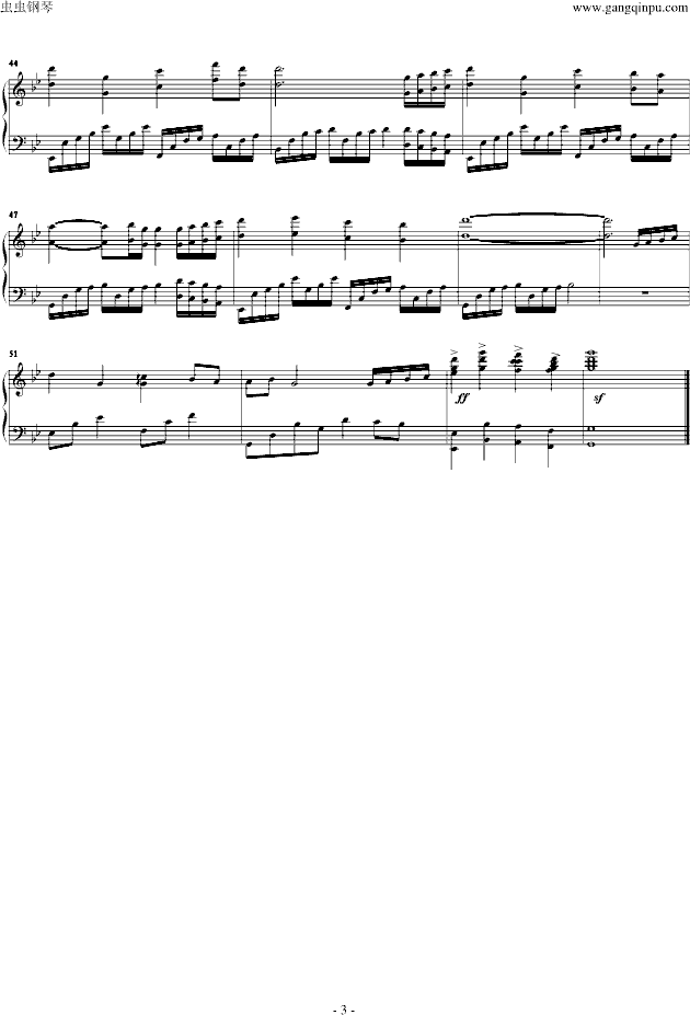 放开钢琴曲谱（图3）