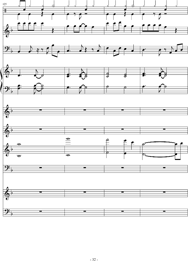 欧若拉-总谱钢琴曲谱（图32）