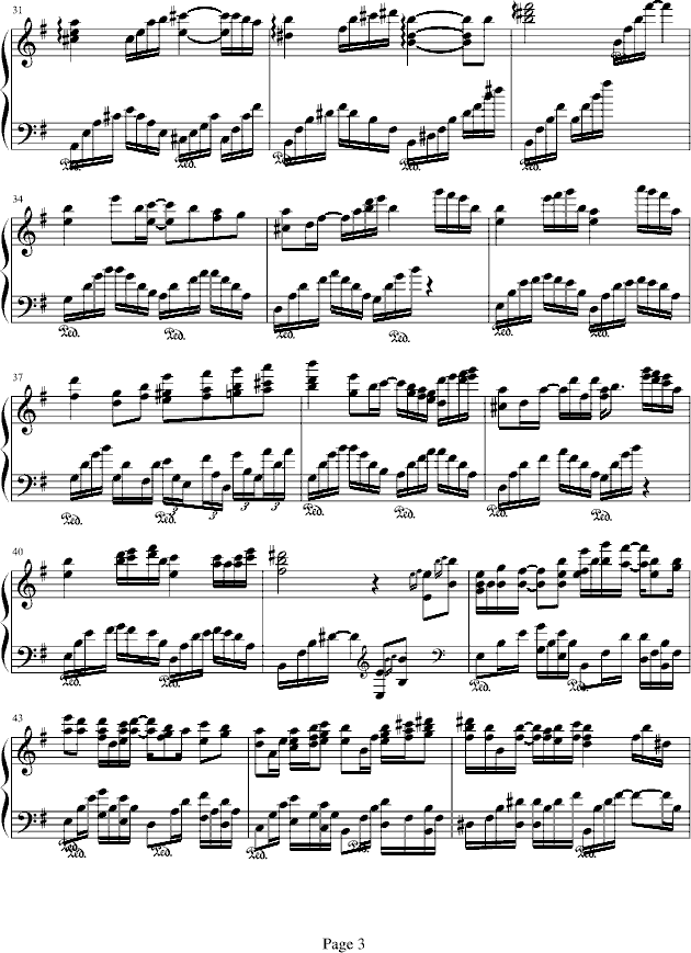 交错的弦钢琴曲谱（图3）