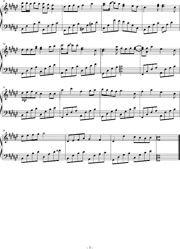 大浪漫主义钢琴曲谱（图3）