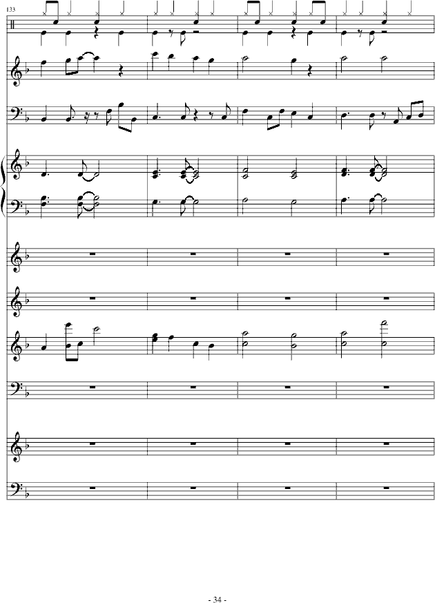 欧若拉-总谱钢琴曲谱（图34）
