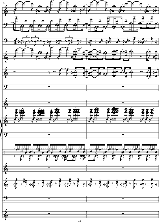 不怕不怕-总谱钢琴曲谱（图24）